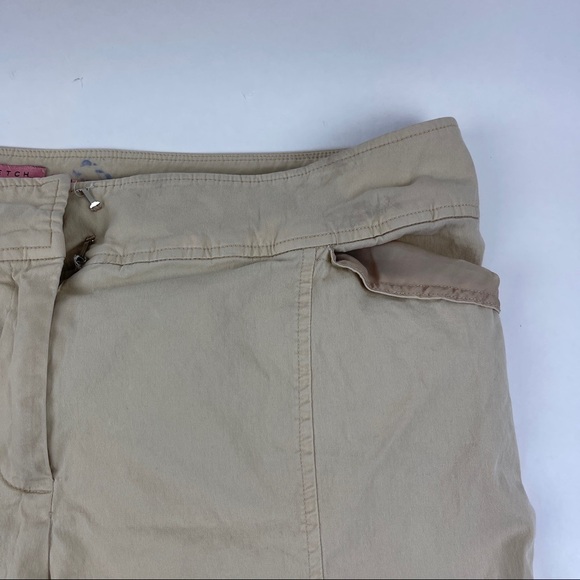 Bandolino Crop Pants Womens Size 16 Stretch Khaki Wide Leg - Picture 4 of 12